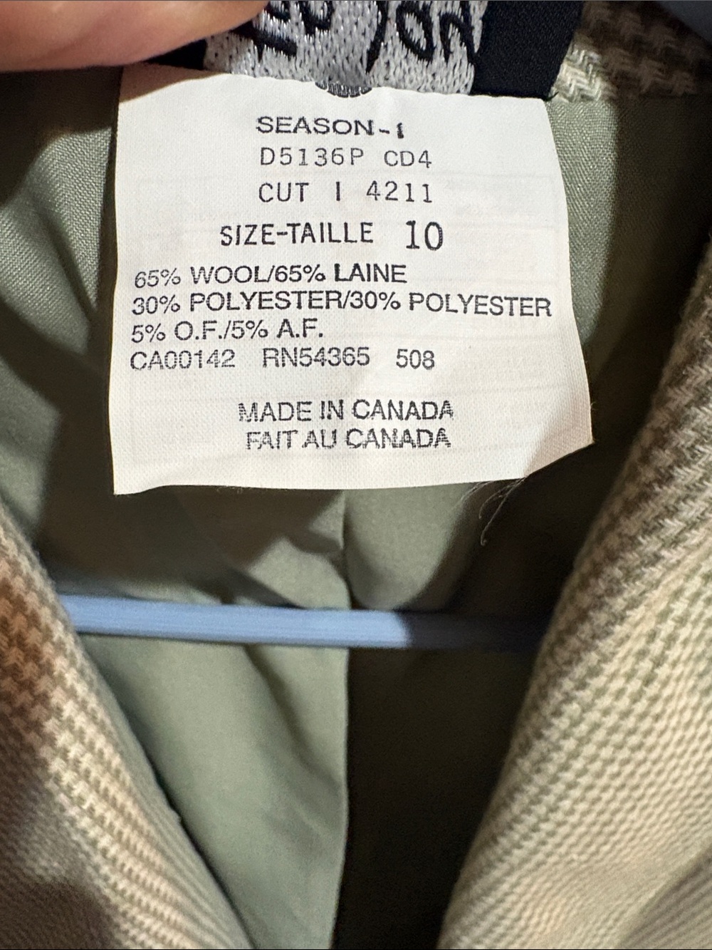 Vintage wool blend jacket and skirt - Picture 10 of 12